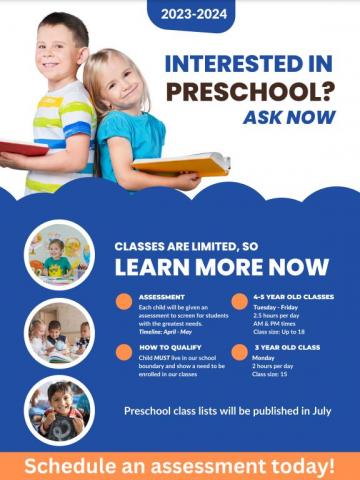 Preschool 2023-2024