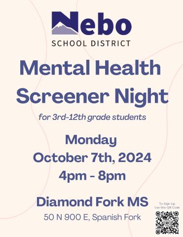 English - Mental Health Screening Night - October 7