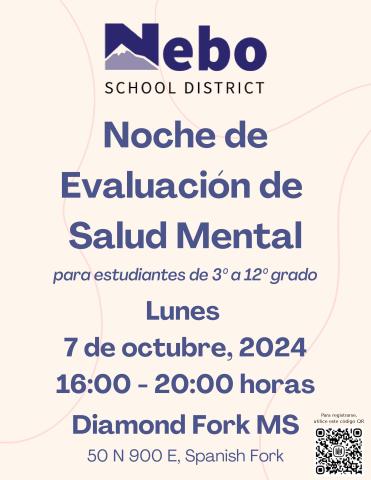 Spanish - Mental Health Screening Night - October 7