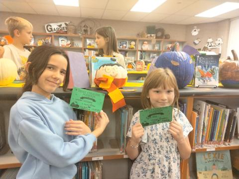 Pumpkin Book Show in the Library