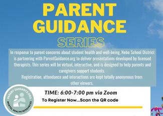 Parent Guidance Series 6:00-7:00 via Zoom