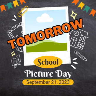 School Picture Day is TOMORROW!